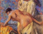 埃德加 德加 : Woman Leaving Her Bath